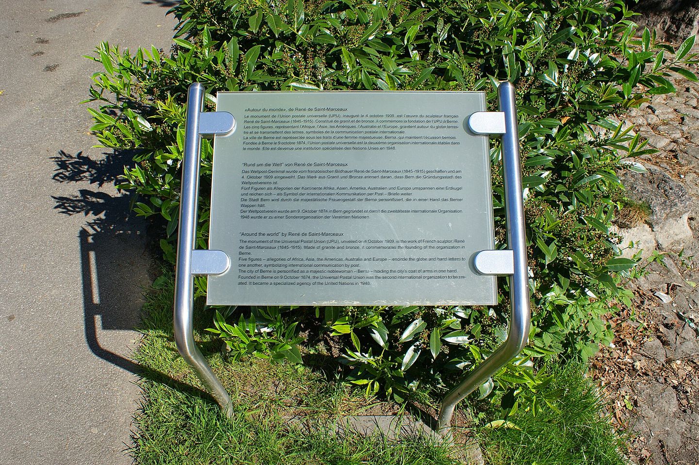 World Postal Union monument in Bern, Switzerland