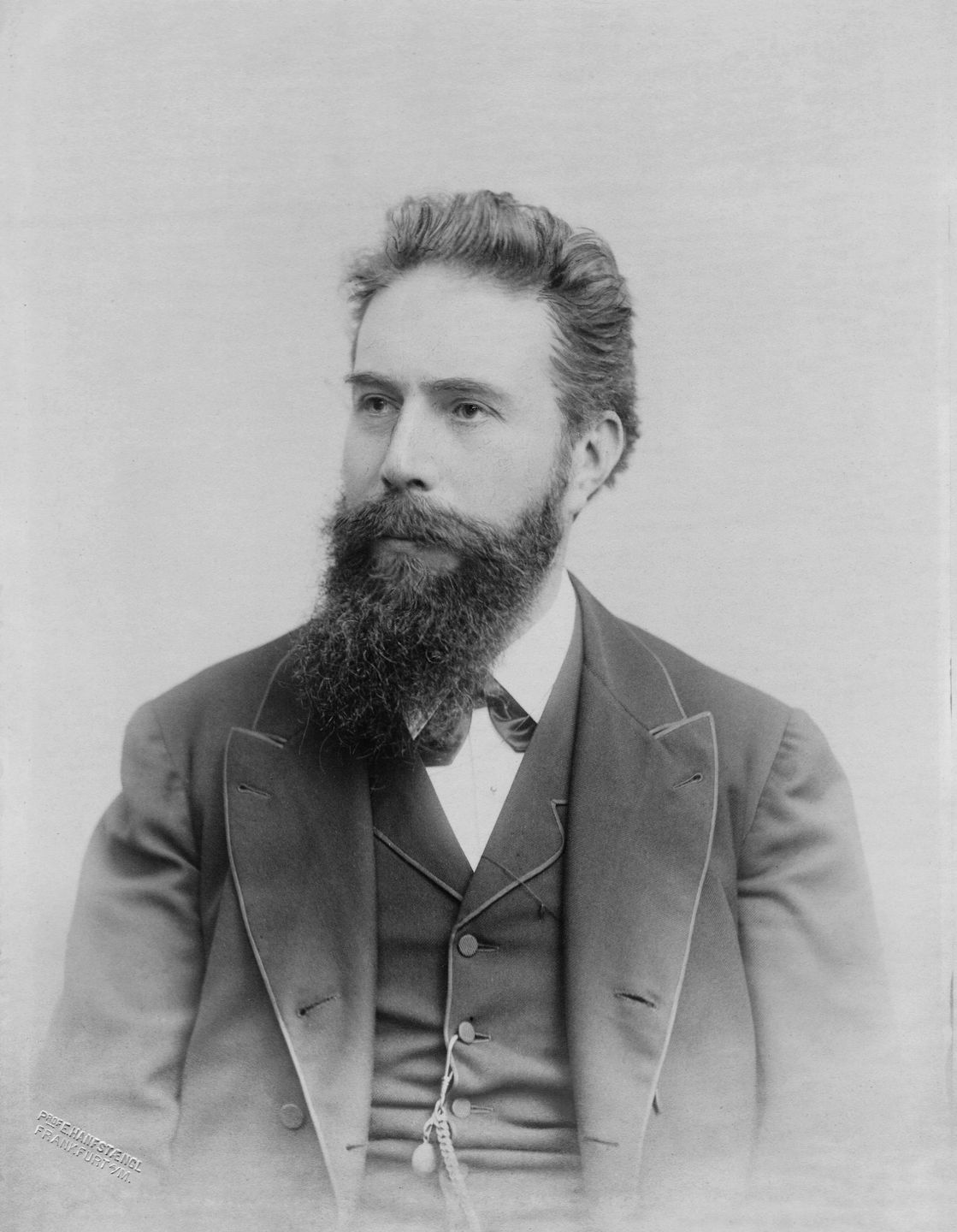 portrait of wilhelm röntgen, physicist who discovered x-rays in 1895
