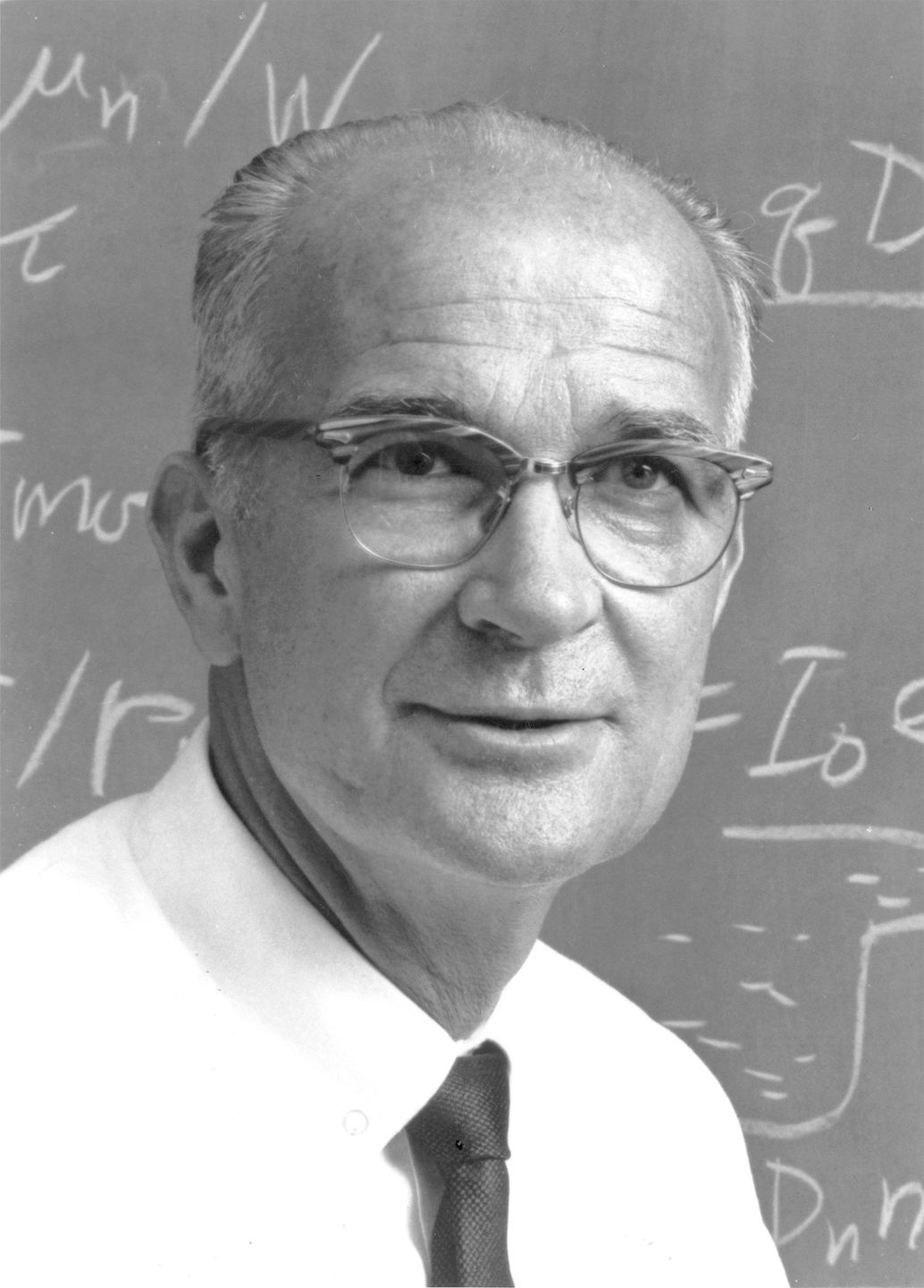 William Shockley photographed at Stanford University, where he was a professor after founding Shockley Semiconductor Laboratory